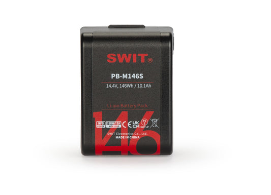 SWIT PB-M146S | 146Wh Pocket Mini High load Battery, V-Mount, also ideal for long term use or high power draw lights