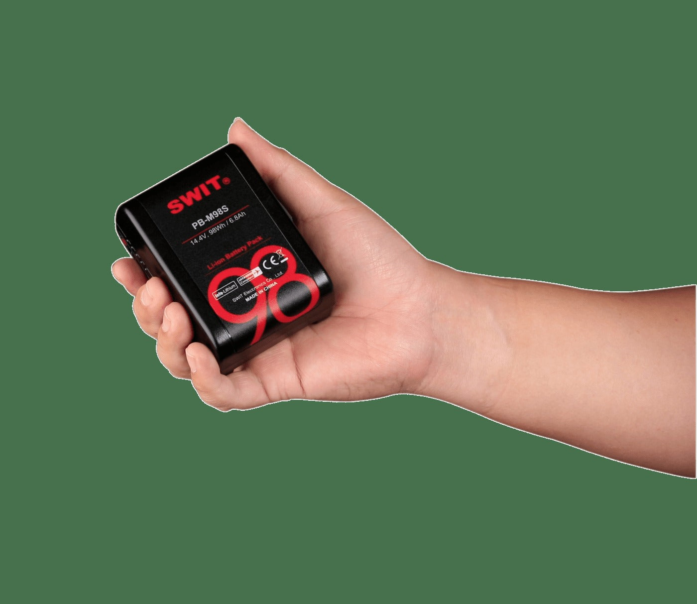 SWIT PB-M98S | 98Wh Pocket Mini High load Battery, V-Mount, also ideal for long term use or high power draw lights