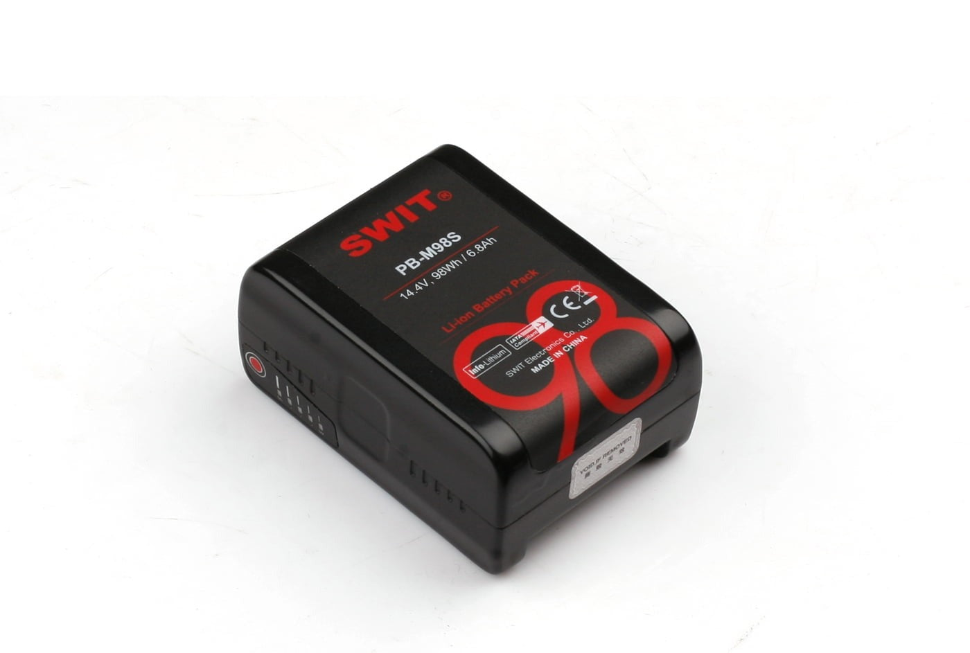 SWIT PB-M98S | 98Wh Pocket Mini High load Battery, V-Mount, also ideal for long term use or high power draw lights