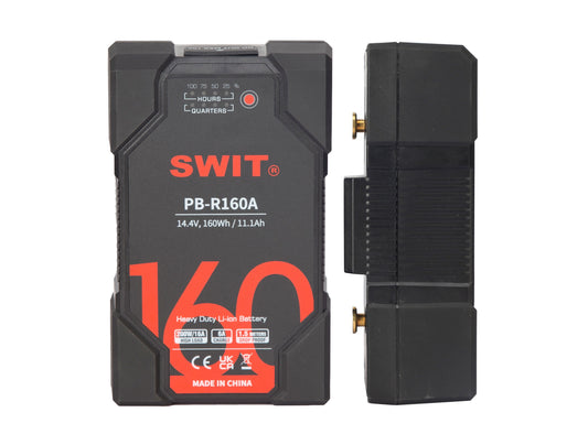 SWIT PB-R160A | 160Wh Robust High-load Heavy-duty Battery, Gold-Mount, also ideal for long term use or high power draw lights. ---Over 1 months LeadTime if no stock