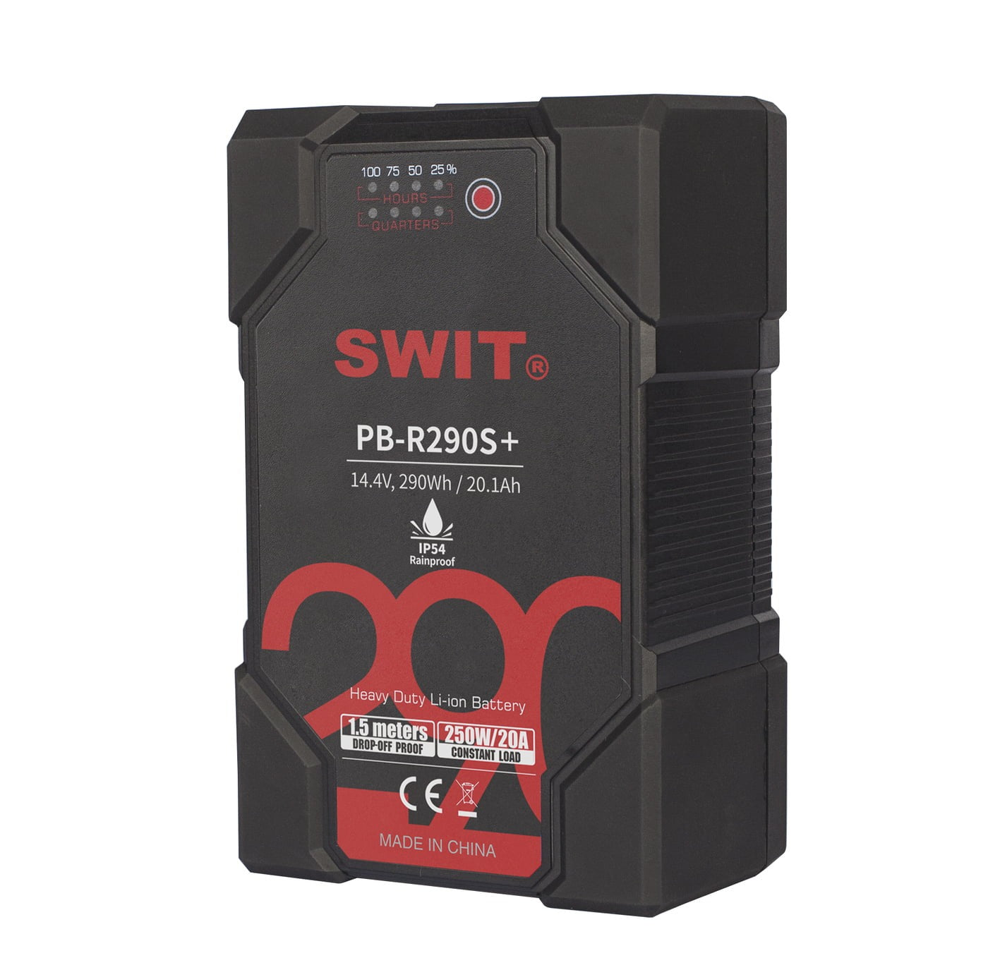 SWIT PB-R290S+ | 290Wh Waterproof IP54 Robust Heavy-duty Battery, V-Mount, also ideal for long term use or high power draw lights