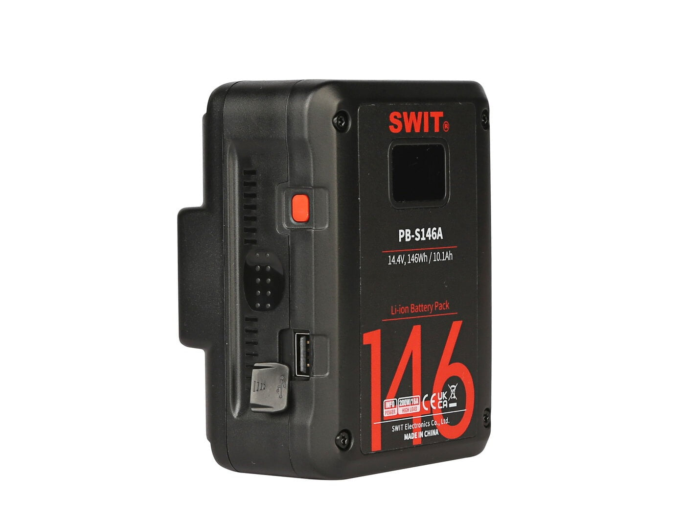 SWIT PB-S146A | 146Wh Multi-Sockets Square Cine Battery, Gold-Mount, also ideal for long term use or high power draw lights. ---Over 1 months LeadTime if no stock