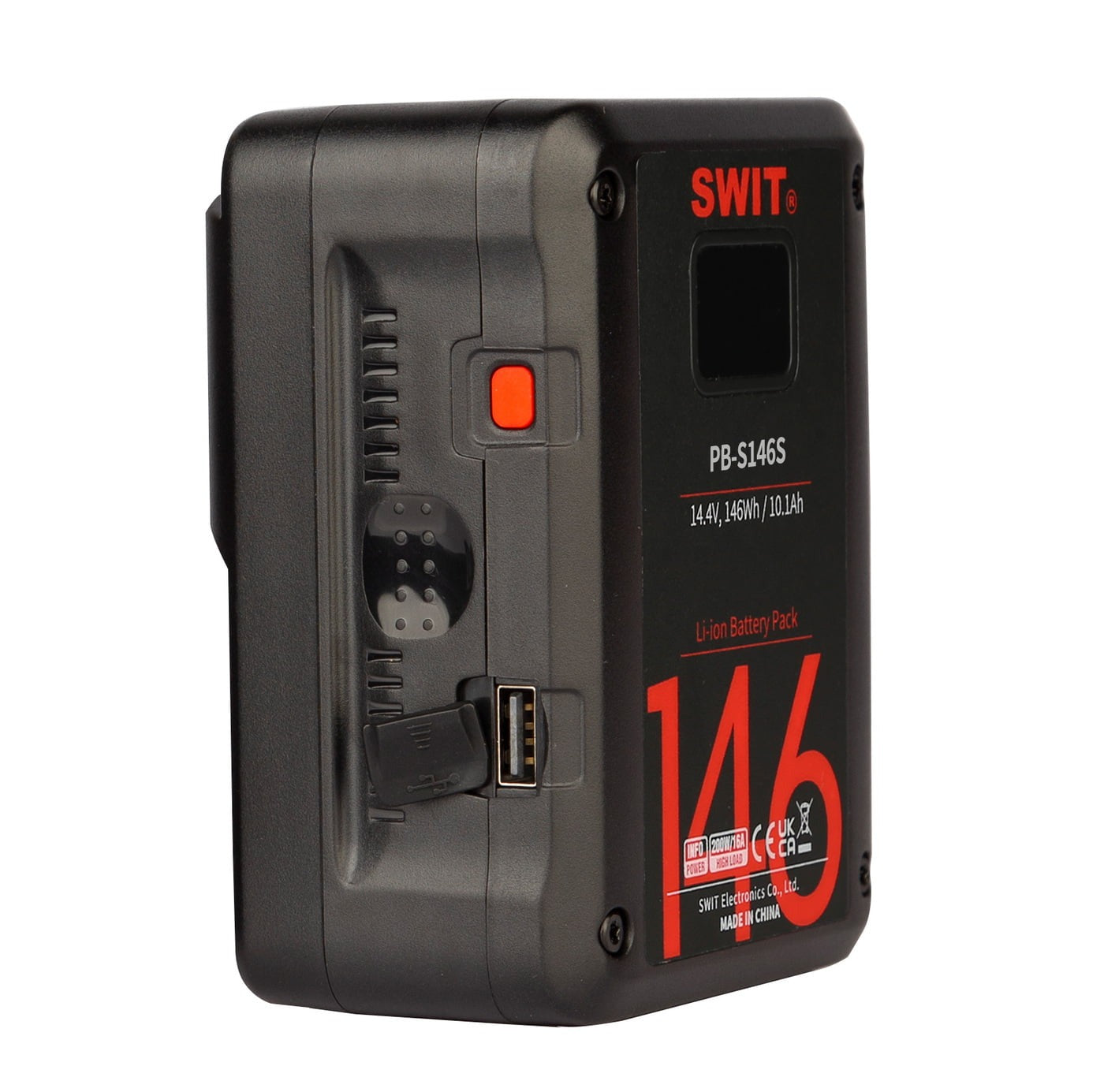SWIT PB-S146S | 146Wh Multi-Sockets Square Cine Battery, V-Mount, also ideal for long term use or high power draw lights