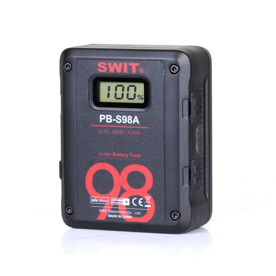 SWIT PB-S98A | 98Wh Multi-Sockets Square Cine Battery, Gold-Mount. ---Over 1 months LeadTime if no stock