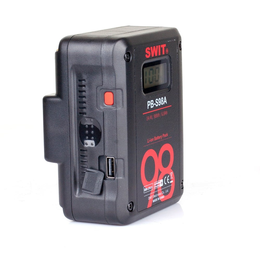 SWIT PB-S98A | 98Wh Multi-Sockets Square Cine Battery, Gold-Mount. ---Over 1 months LeadTime if no stock