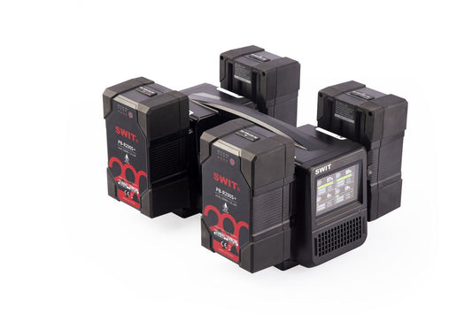 SWIT PC-P461S | 4ch x max 6A Top Fast Simultaneous 14V/28V Charger, V-Mount