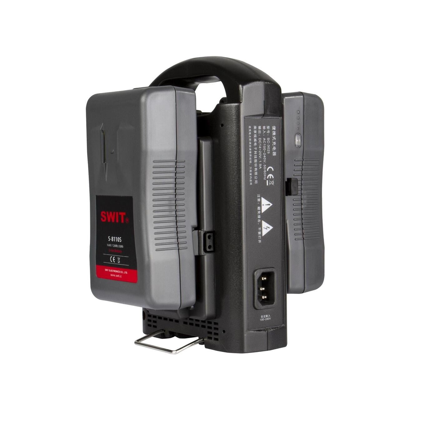 SWIT SC-302S | 2chx2A Simultaneous Charger, V-mount