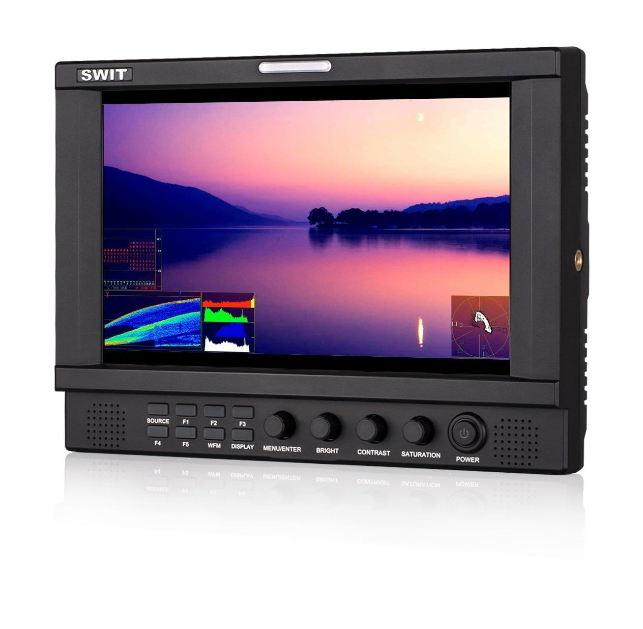 SWIT S-1093F(LUX) | 9-inch On camera LCD monitor with Luxury package, no plate