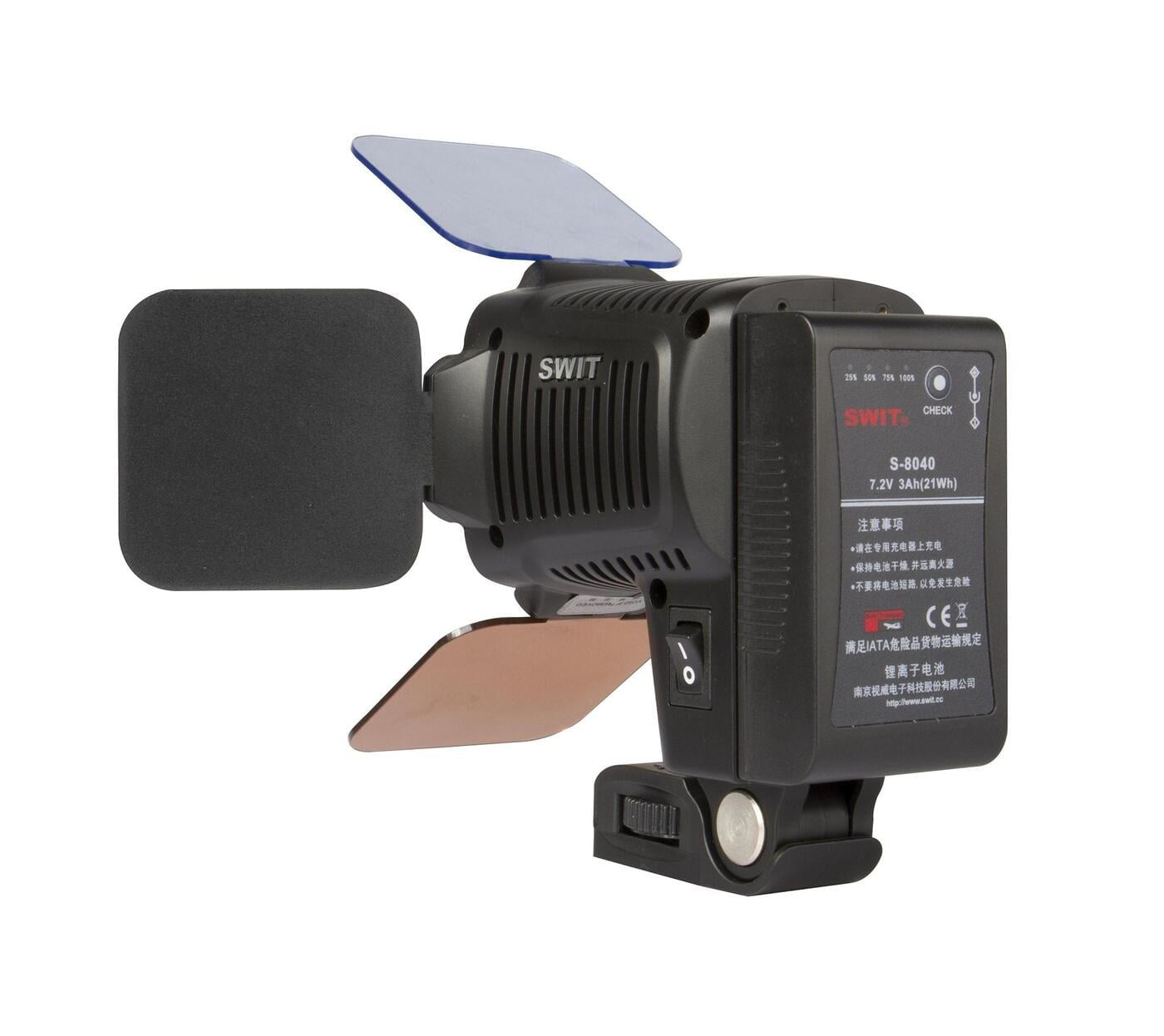 SWIT S-2041 | 23W 1800Lux COB LED On-camera Light,5000k,, with 5600K and 3200K filter, no plate