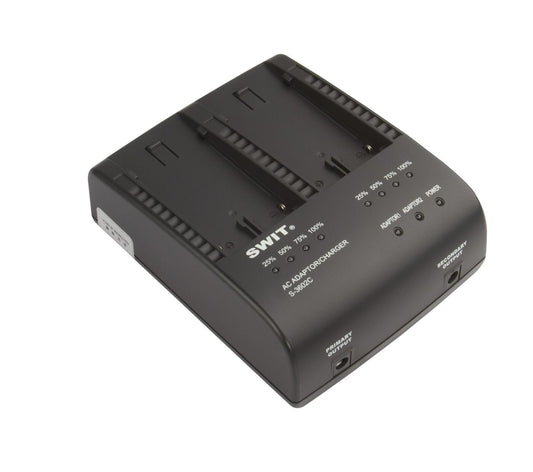 SWIT S-3602C | 2x2A DV charger compatible to Canon BP series
