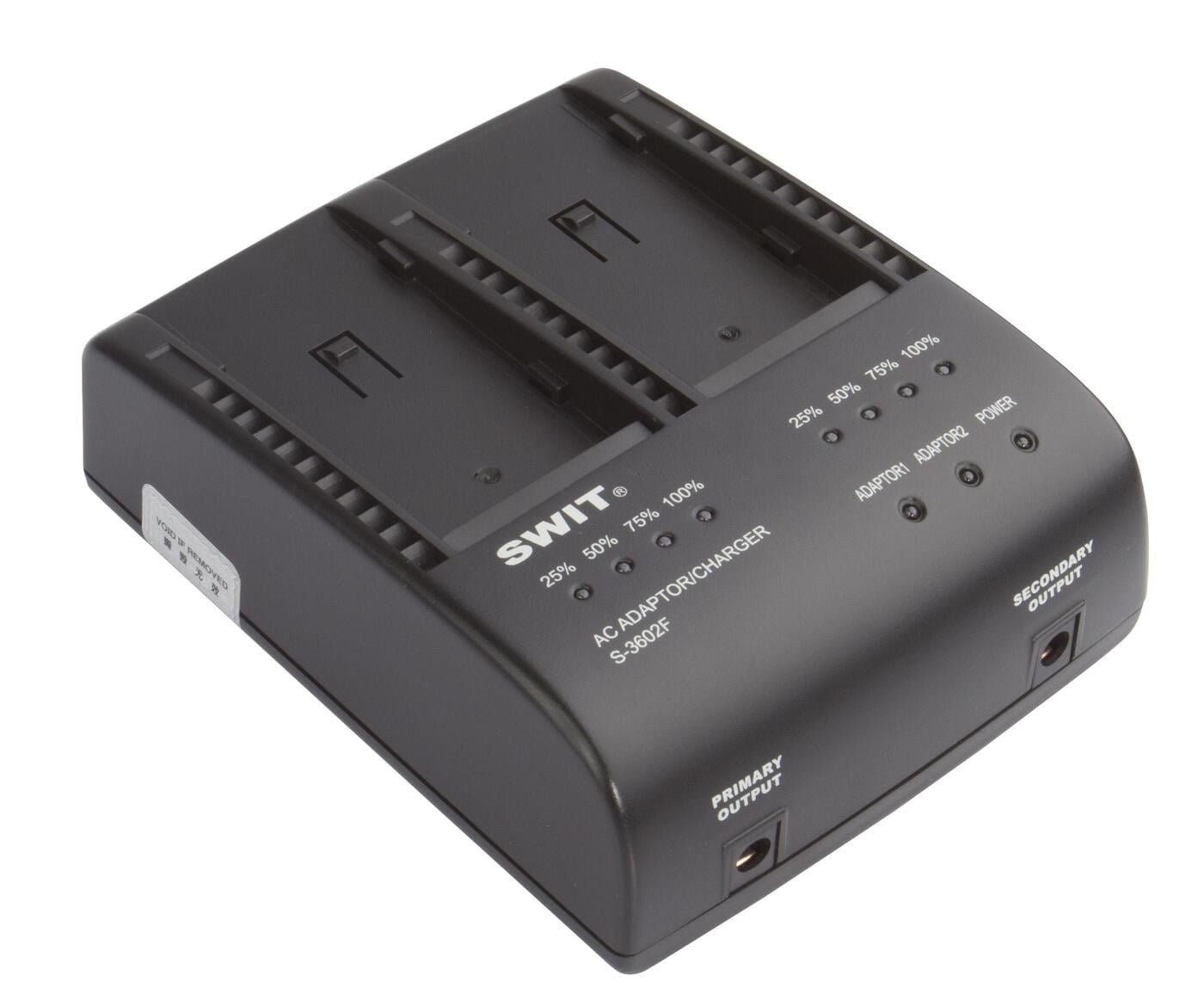 SWIT S-3602F| 2x2A DV charger compatible to Sony NP-F series