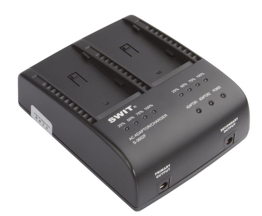 SWIT S-3602F| 2x2A DV charger compatible to Sony NP-F series