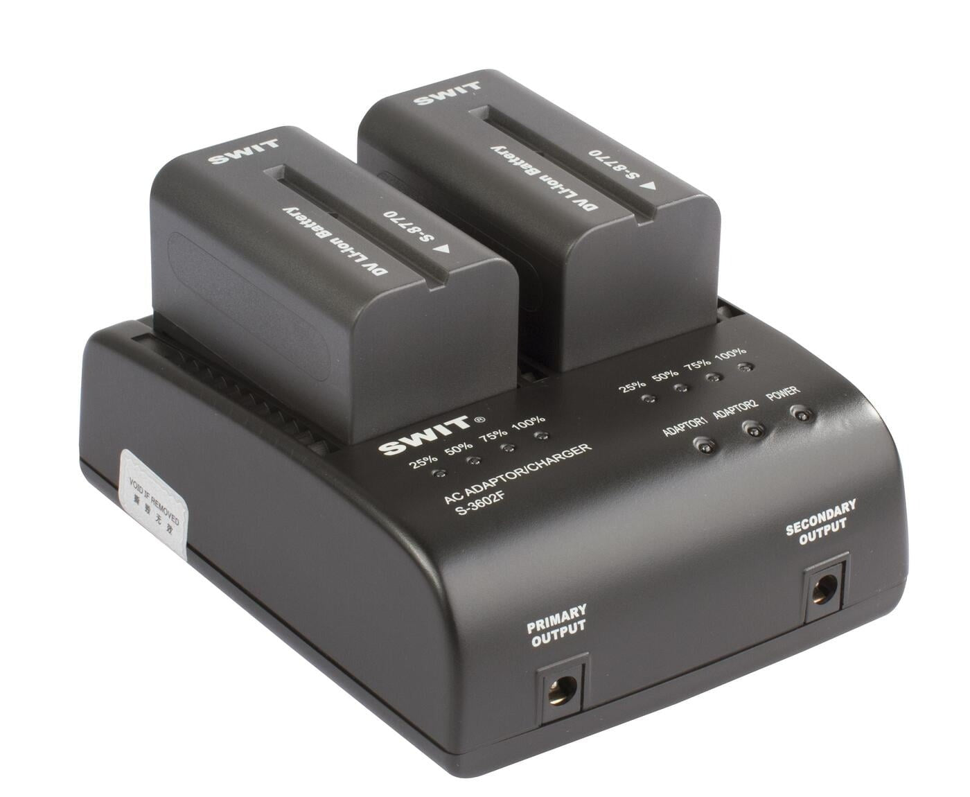 SWIT S-3602F| 2x2A DV charger compatible to Sony NP-F series