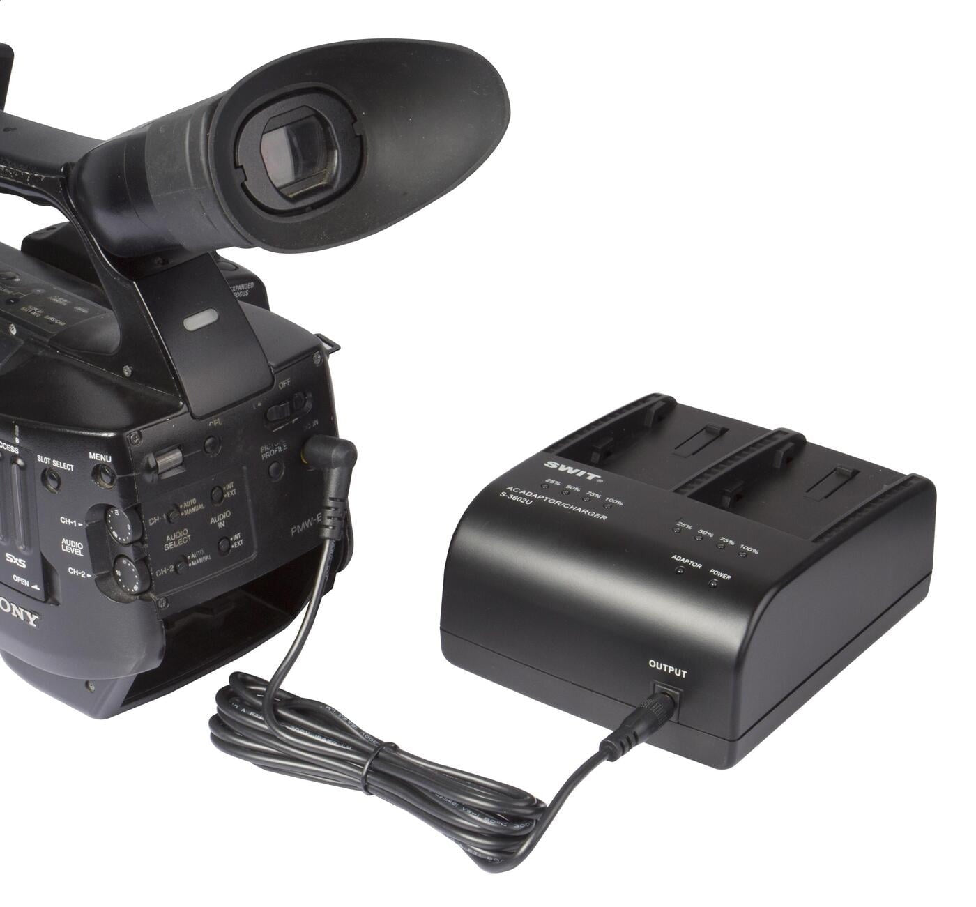 SWIT S-3602U | 2x2A DV charger compatible to Sony BP-U series
