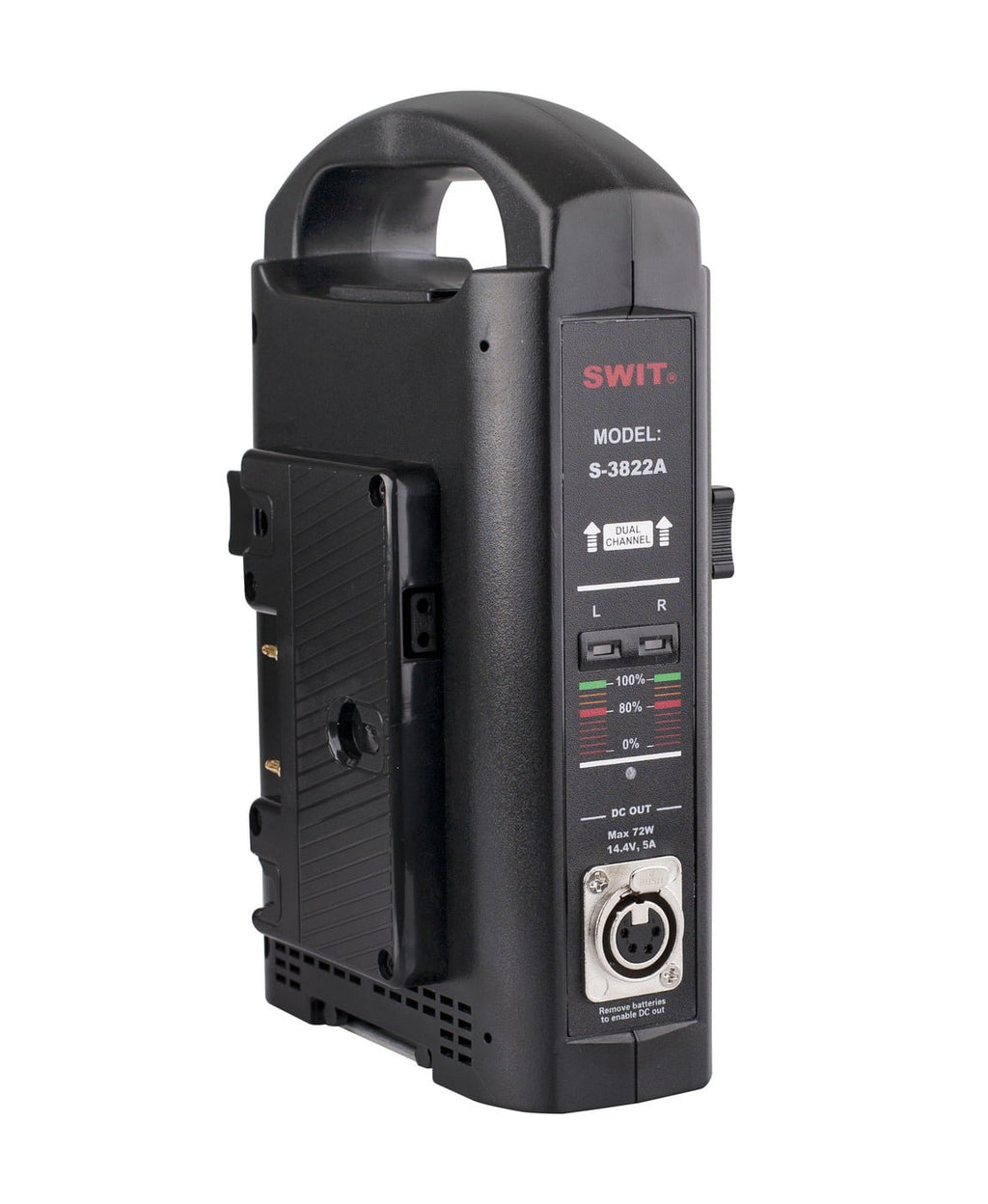 SWIT S-3822A | 2chx3A Fast Simultaneous Charger, adaptor out, Gold-mount. ---Over 1 months LeadTime if no stock