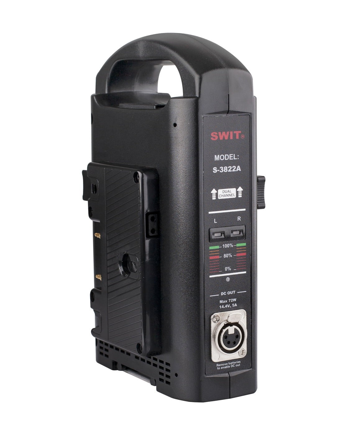 SWIT S-3822A | 2chx3A Fast Simultaneous Charger, adaptor out, Gold-mount. ---Over 1 months LeadTime if no stock