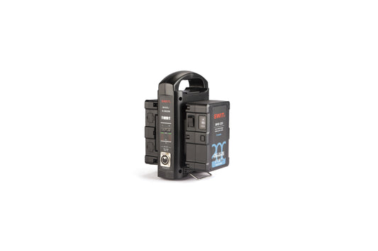 SWIT S-3822B | 2chx3A 14.4V Fast Simultaneous Charger for BIVO batteries, adaptor 6A out, B-mount