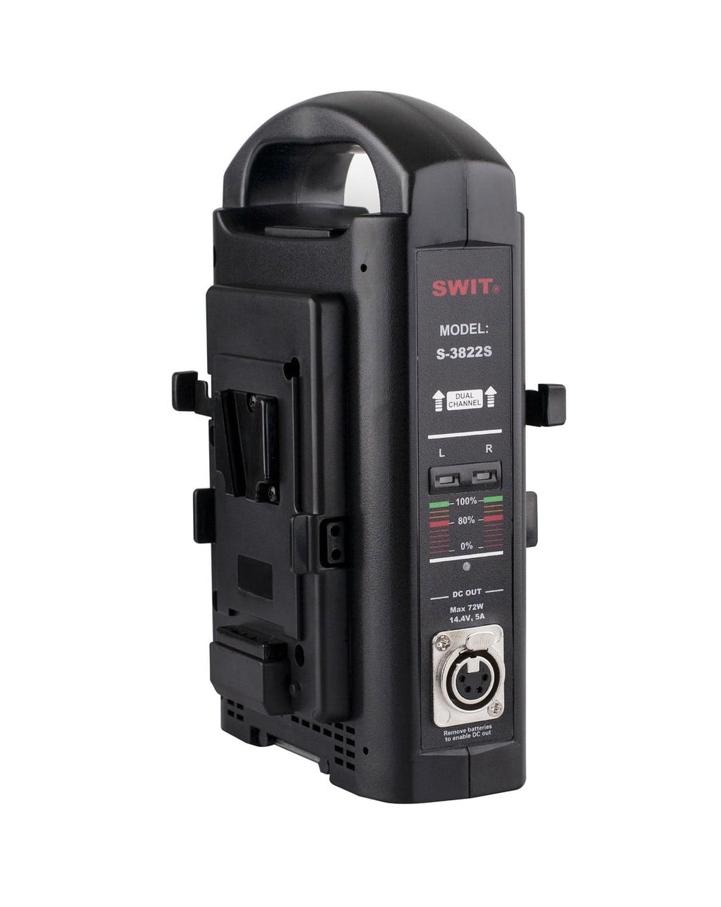 SWIT S-3822S | 2chx3A Fast Simultaneous Charger, adaptor out, V-mount