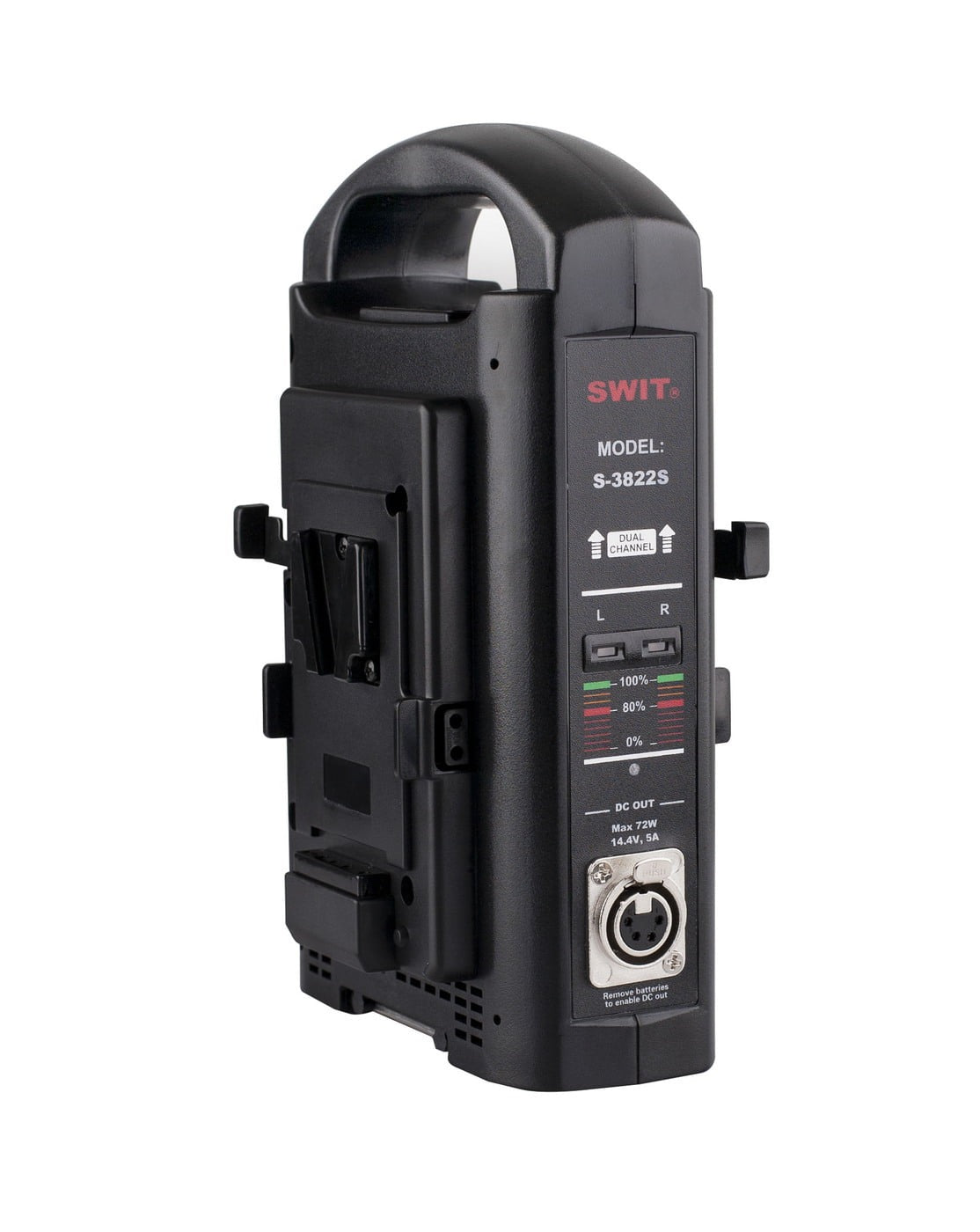SWIT S-3822S | 2chx3A Fast Simultaneous Charger, adaptor out, V-mount