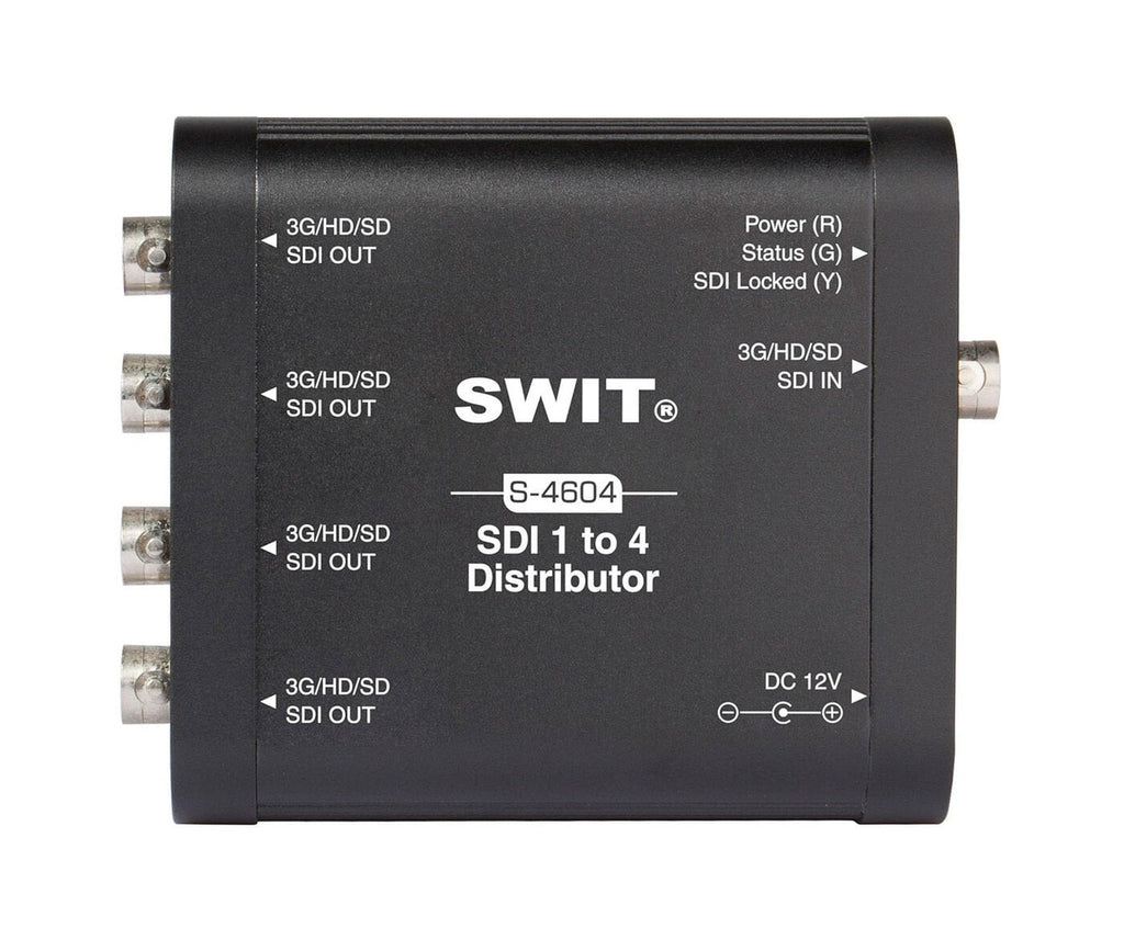 SWIT S-4604 | Heavy Duty 3G-SDI 1 to 4 Distributor and Amplifer