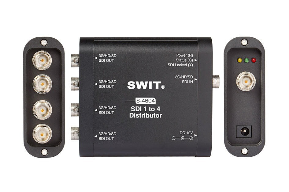 SWIT S-4604 | Heavy Duty 3G-SDI 1 to 4 Distributor and Amplifer
