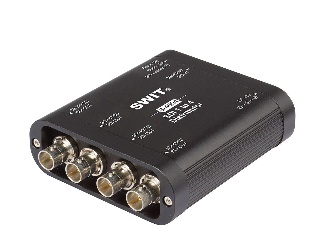 SWIT S-4604 | Heavy Duty 3G-SDI 1 to 4 Distributor and Amplifer