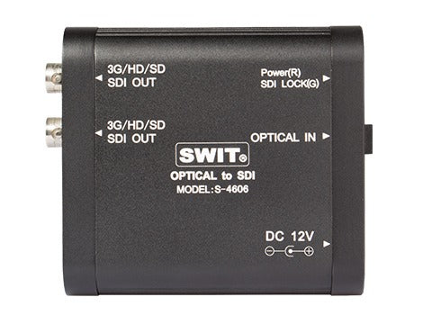 SWIT S-4606 | Heavy Duty Optical fiber to 3G-SDI converter