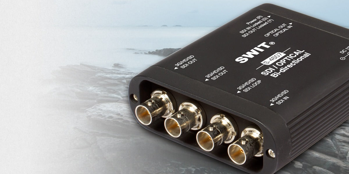 SWIT S-4607 | Heavy Duty Bi-directional 3G-SDI / Optical converter