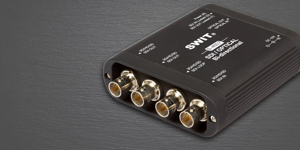 SWIT S-4607 | Heavy Duty Bi-directional 3G-SDI / Optical converter