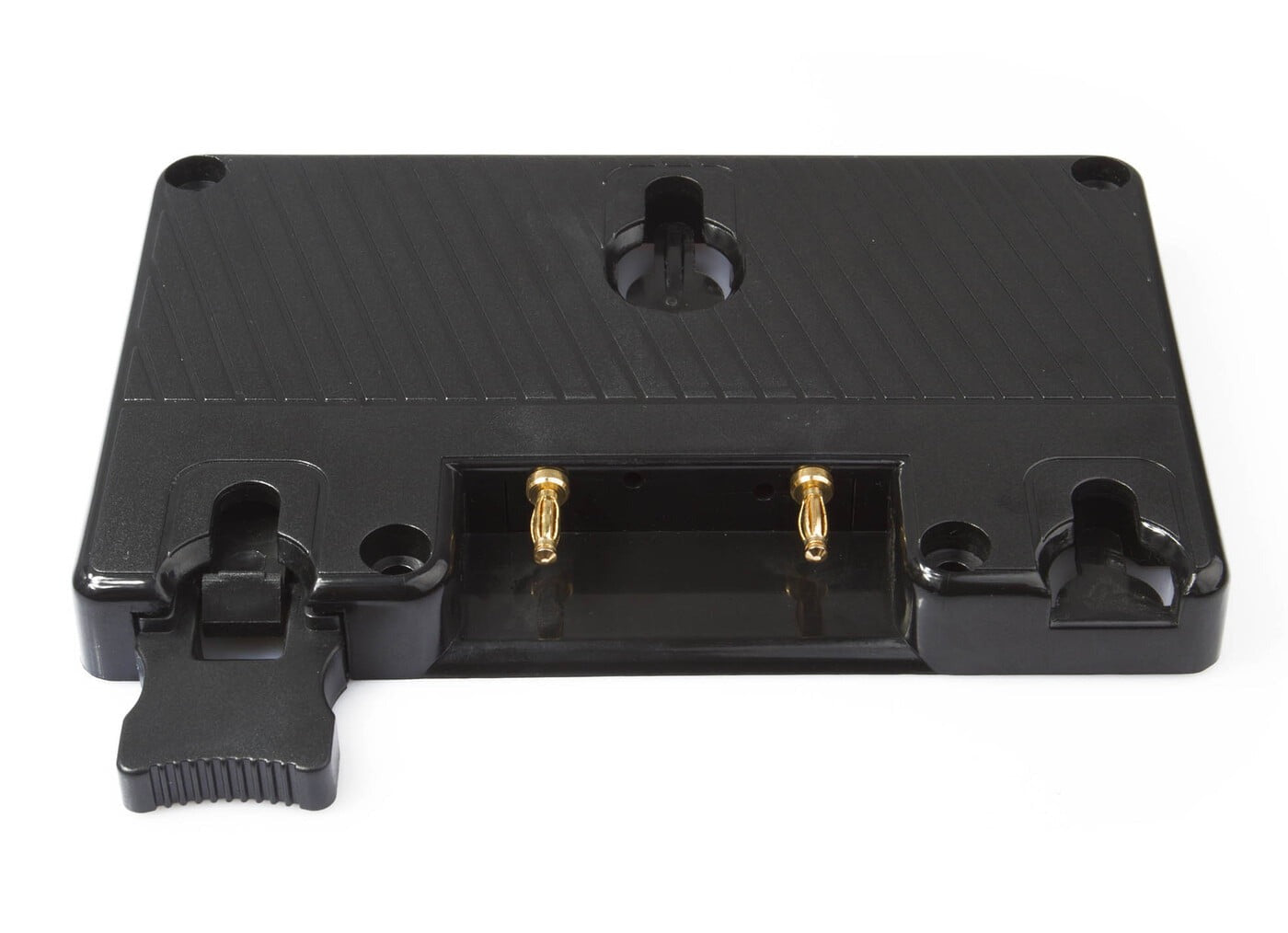 SWIT S-7004A | Gold mount plate, screws-mount and 2-pin DC plug connect, also for S-1093/S-1071H+/S-11xx/S-12xx monitors