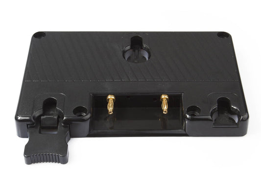 SWIT S-7004A | Gold mount plate, screws-mount and 2-pin DC plug connect, also for S-1093/S-1071H+/S-11xx/S-12xx monitors