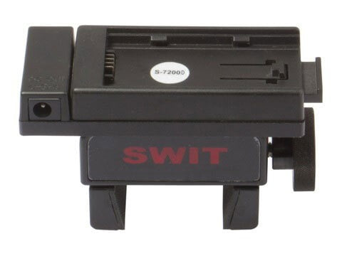 SWIT S-7200D | Panasonic VBD/VBR/CGA battery plate with clamp, and pole socket
