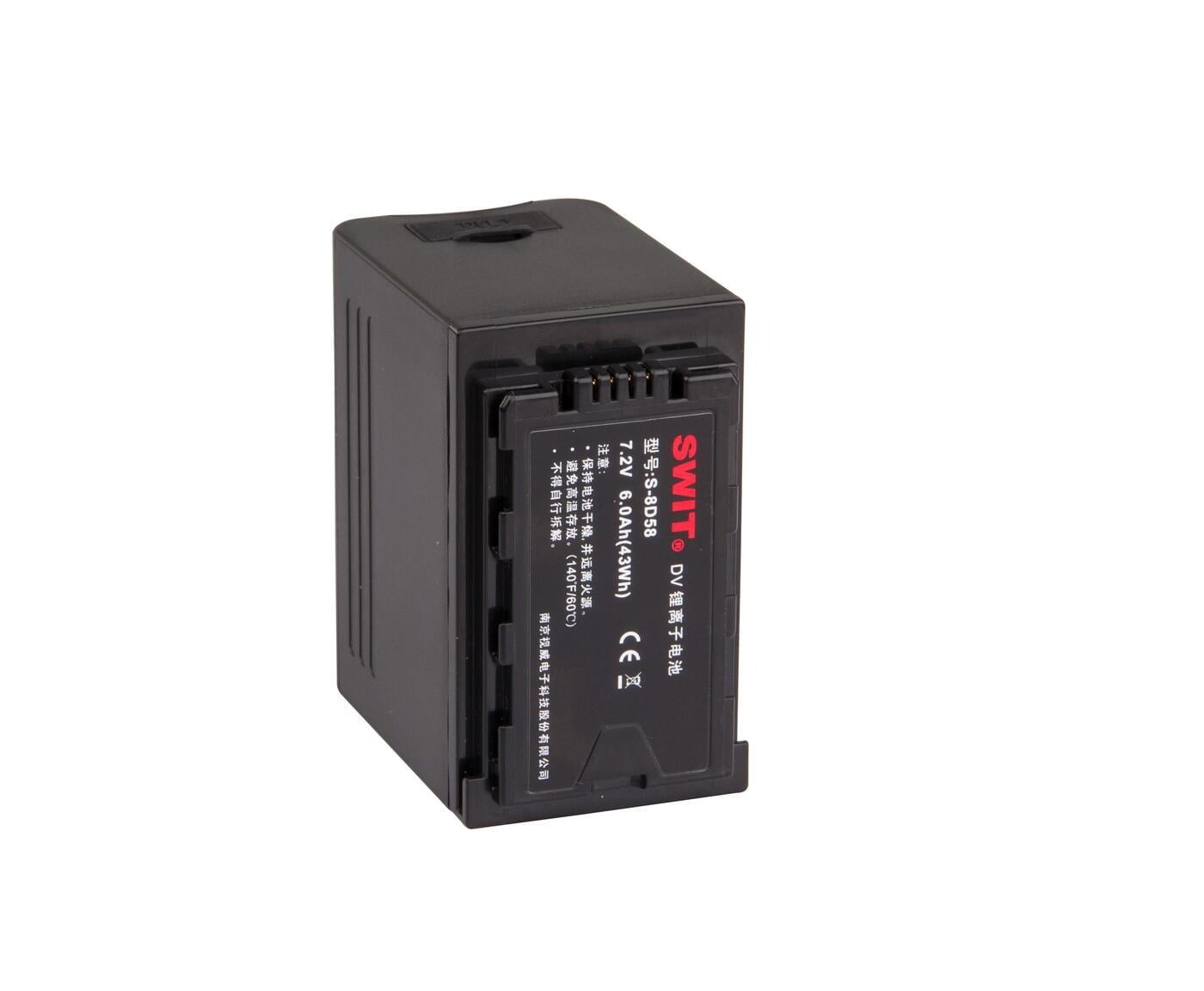 SWIT S-8D58 | 43Wh/6Ah D-type DV battery