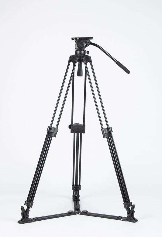 SWIT TOWER150 | Aluminum Camera Tripod KIT, with SWIT TH150 Fluid Video Head, Ground Spreader, 15kg Payload, Soft Bag