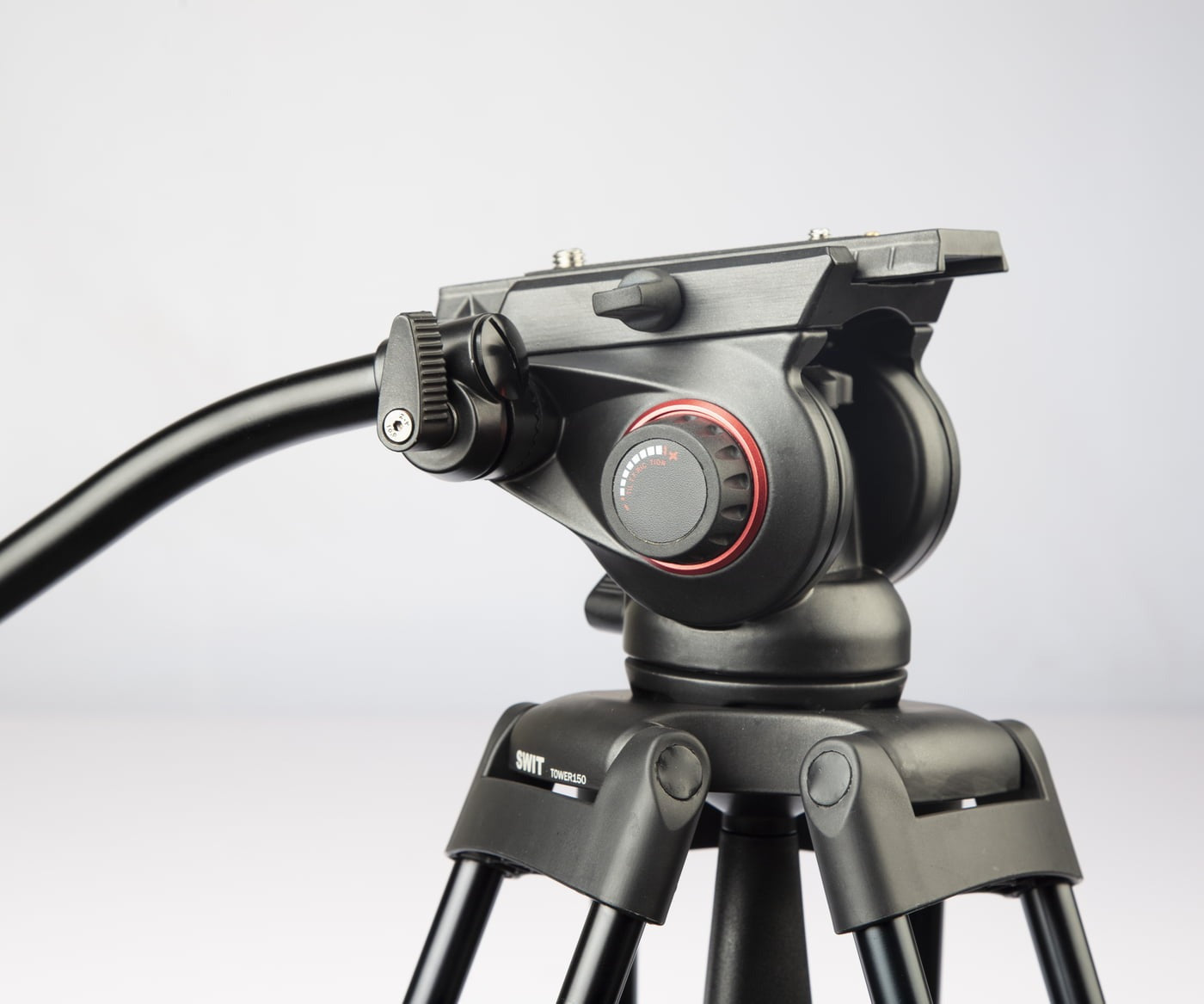 SWIT TOWER150 | Aluminum Camera Tripod KIT, with SWIT TH150 Fluid Video Head, Ground Spreader, 15kg Payload, Soft Bag