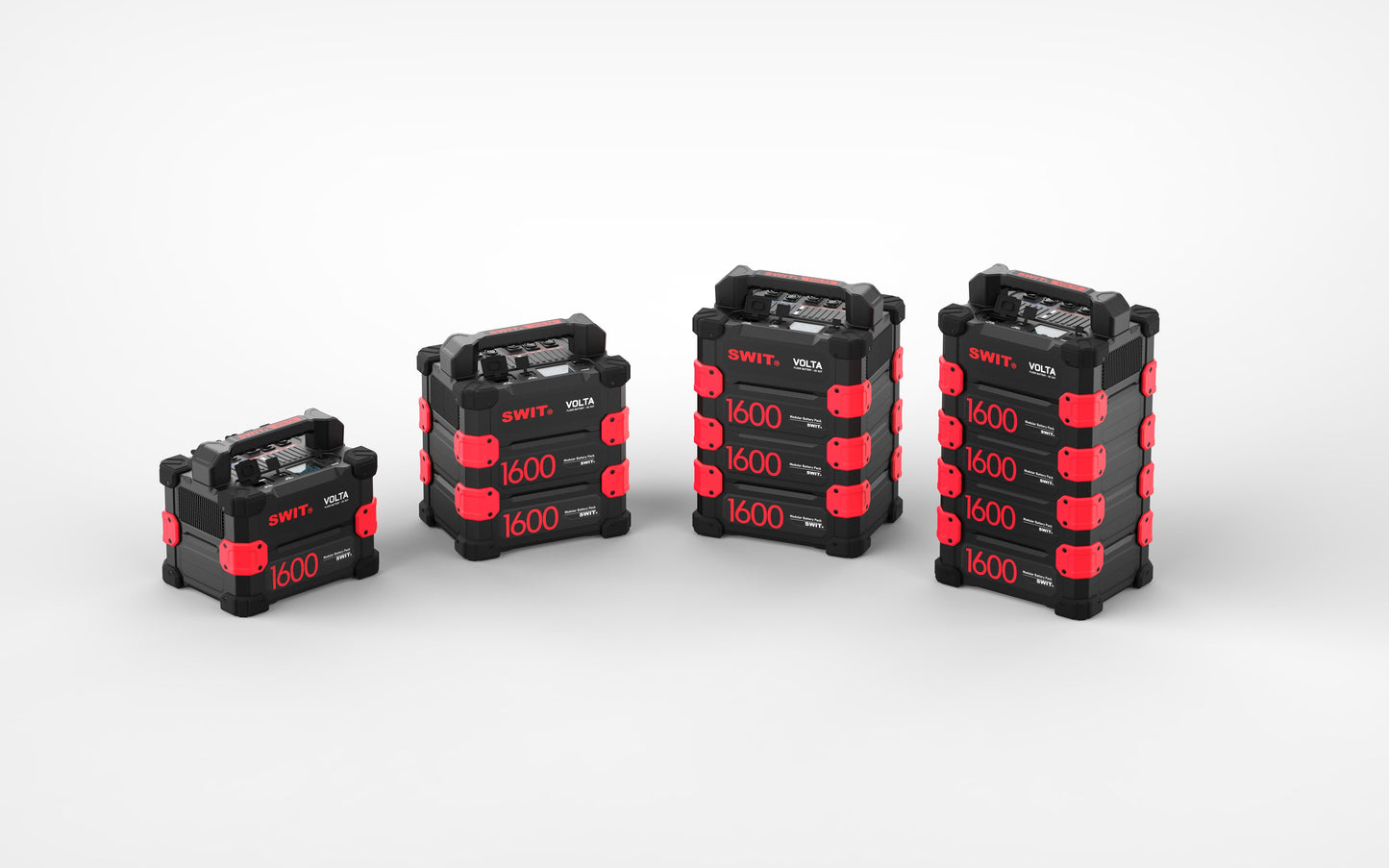 SWIT VOLTA-DC1600 | 1600Wh 1200W DC Professional Robust Modular Floor Battery KIT with 2x48V+2x24V+12V+USB-C, and fast AC/Solar charging