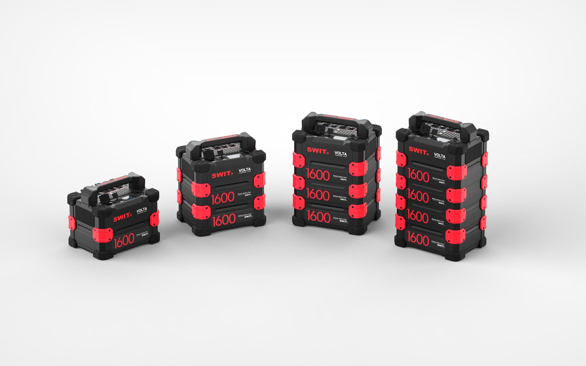 SWIT VOLTA-DC1600 | 1600Wh 1200W DC Professional Robust Modular Floor Battery KIT with 2x48V+2x24V+12V+USB-C, and fast AC/Solar charging