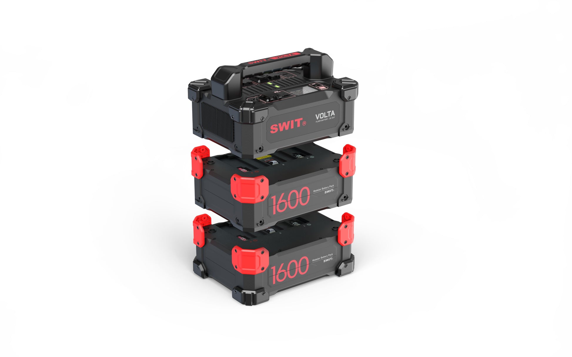 SWIT VOLTA-DC1600 | 1600Wh 1200W DC Professional Robust Modular Floor Battery KIT with 2x48V+2x24V+12V+USB-C, and fast AC/Solar charging