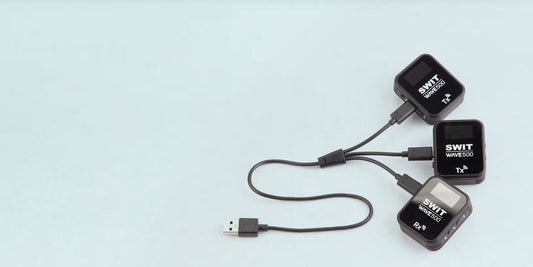 SWIT WAVE500 | Dual Channel Wireless Microphone 500feet with Screen, 2Tx+1Rx