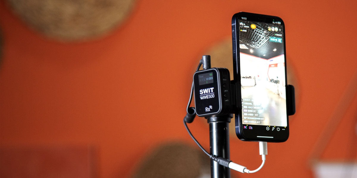 SWIT WAVE500 | Dual Channel Wireless Microphone 500feet with Screen, 2Tx+1Rx