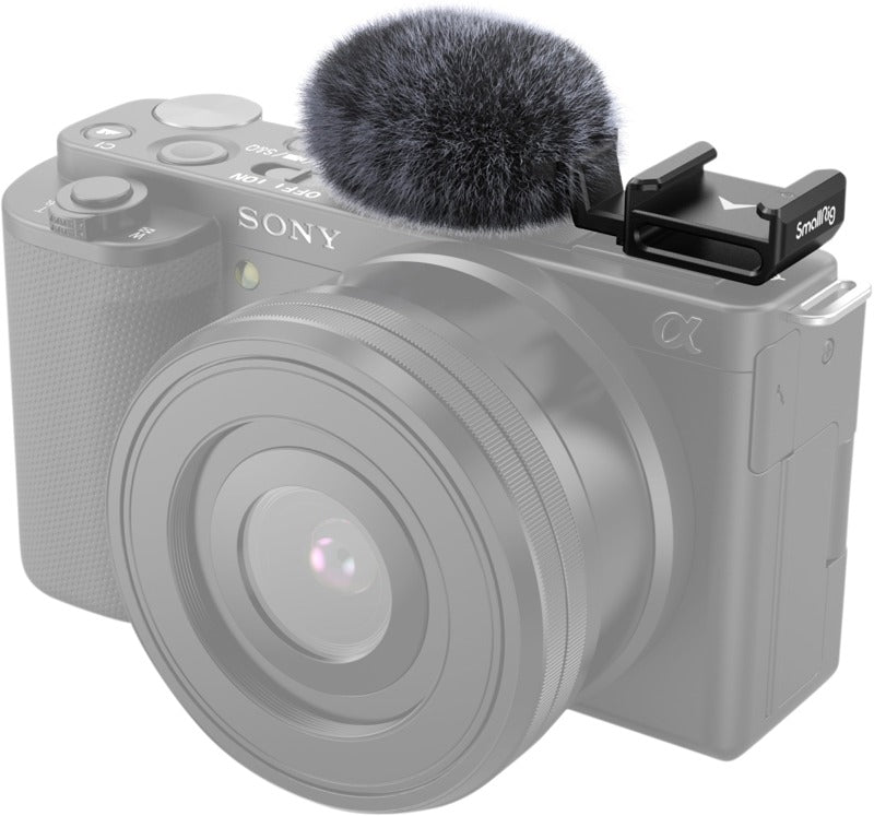 SmallRig 3526 Cold Shoe Adapter with windshield Kit For Sony ZV-E10 & ZV-1