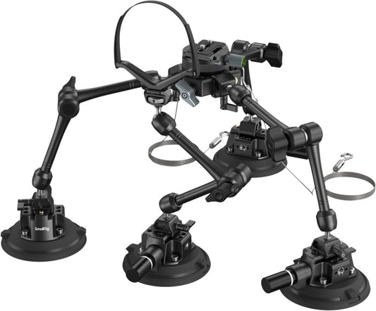 SmallRig 3565 All-in-One 4-Arm Suction Cup Camera Mount Kit for Vehicle Shooting SC-15K