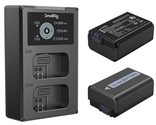 SmallRig 3818 NP-FW50 Battery & Charger Kit