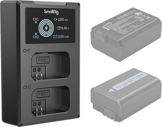 SmallRig 4081 Battery Charger For NP-FW50 Batteries