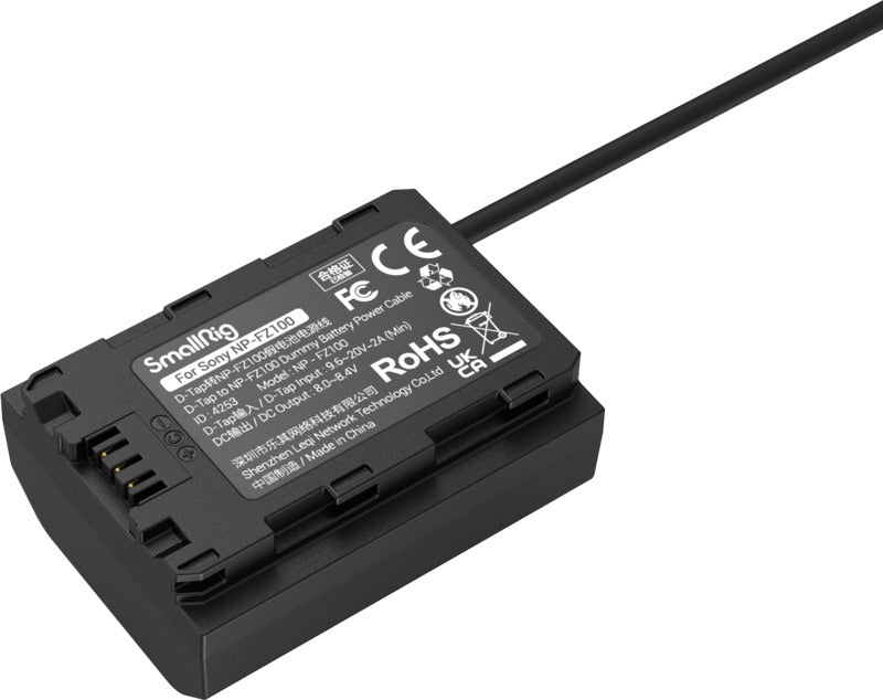 SmallRig 4253 D-Tap to NP-FZ100 Dummy Battery Power Cable