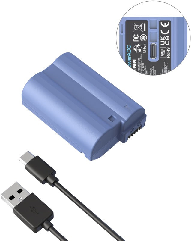 SmallRig 4332 Camera Battery USB-C Rechargable EN-EL15c