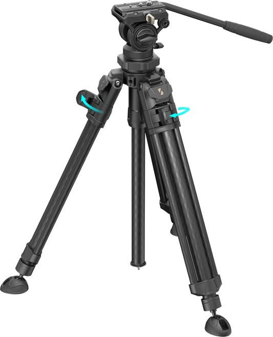 SmallRig 4420 Lightweight Video Carbon Fiber Tripod Kit AD-50 Pro