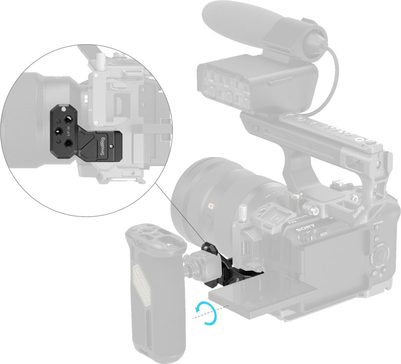 SmallRig 4458 Side Handle Extension Adapter Part with NATO Clamp