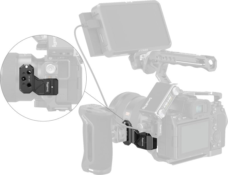 SmallRig 4458 Side Handle Extension Adapter Part with NATO Clamp