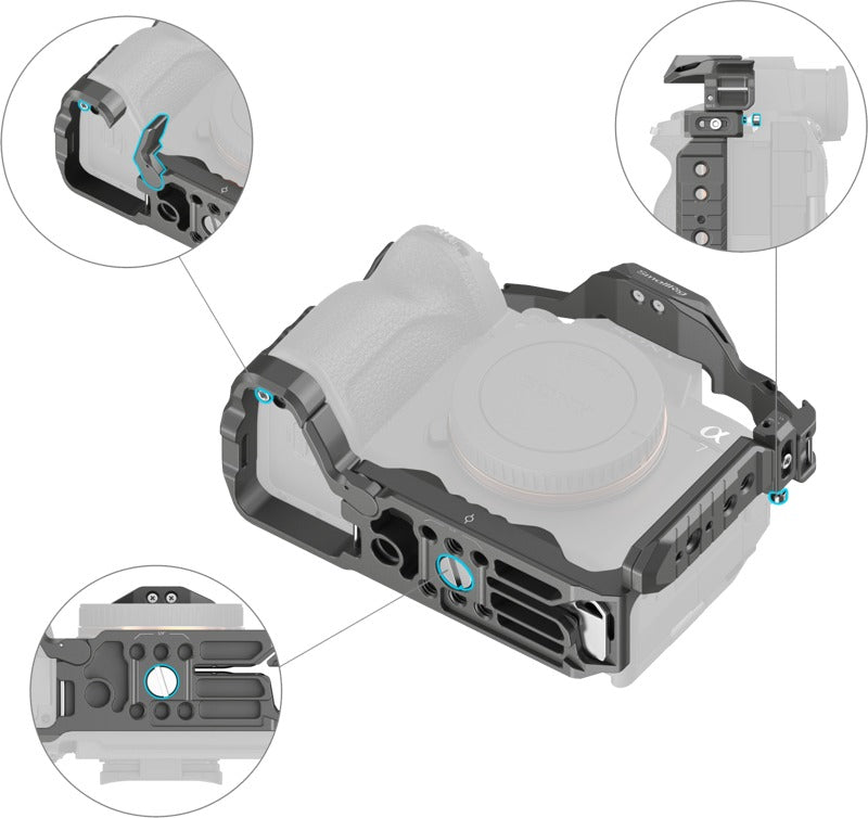 SmallRig 4481 HawkLock Quick Release Cage for Sony A 7R V / A 7 IV / A 7S III / A 1